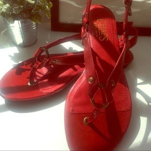 Chaps Red Sandals